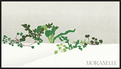 Kamisaka Sekka, Spring Herbs from the series A World of Things (Momoyogusa) - full painting reproduction, digital download for Samsung Frame TV.