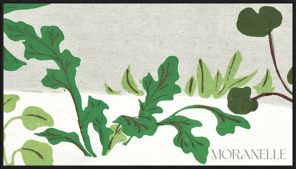 Kamisaka Sekka, Spring Herbs from the series A World of Things (Momoyogusa) - painting details, digital download for Samsung Frame TV.