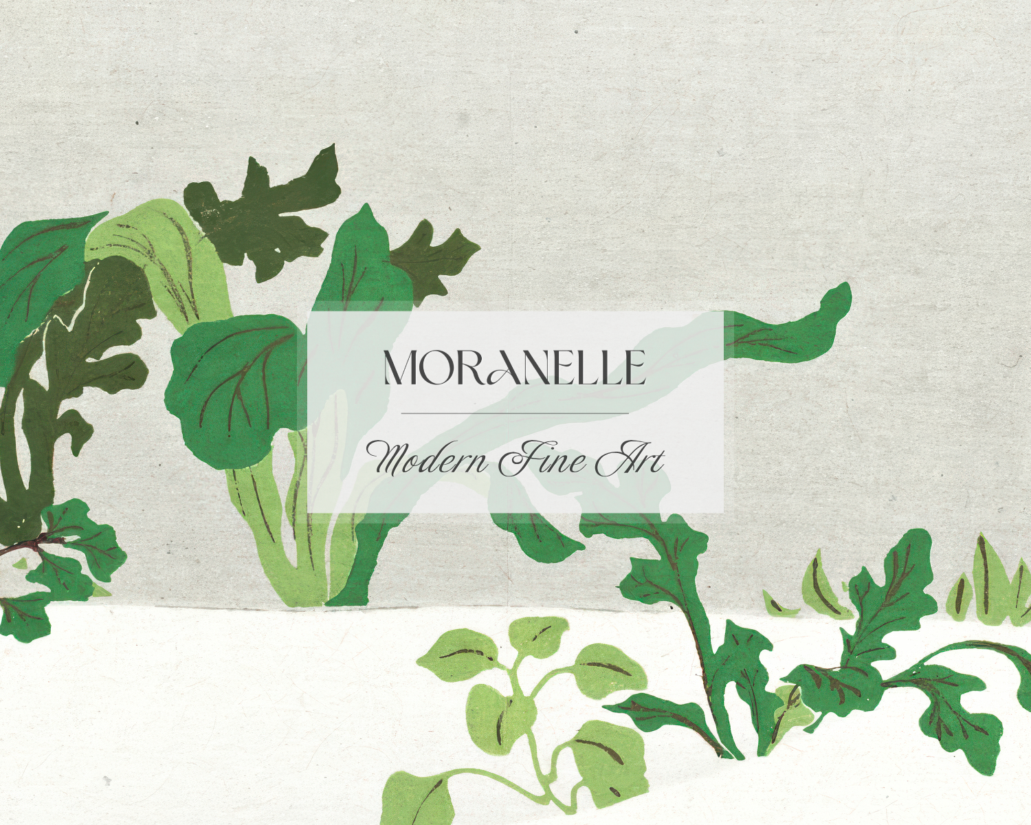 Kamisaka Sekka, Spring Herbs from the series A World of Things (Momoyogusa) - close-up view highlighting texture, brushwork, and fine details of the painting.