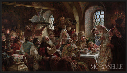 Konstantin Makovsky, A Boyar Wedding Feast – full painting reproduction, digital download for Samsung Frame TV.