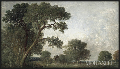 Léon-Victor Dupré, Landscape – full painting reproduction, digital download for Samsung Frame TV.