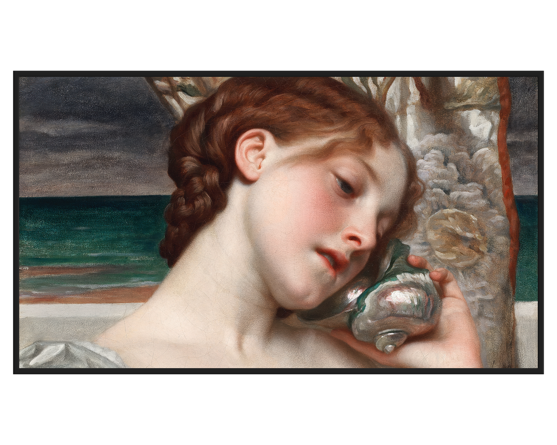 Lord Frederic Leighton, Sea Echoes – full painting reproduction, digital download for Samsung Frame TV.