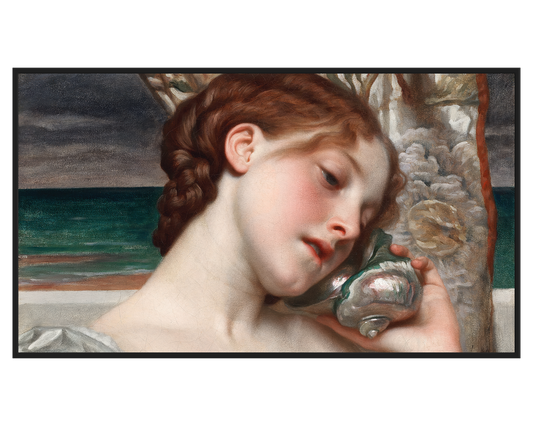 Lord Frederic Leighton, Sea Echoes – full painting reproduction, digital download for Samsung Frame TV.