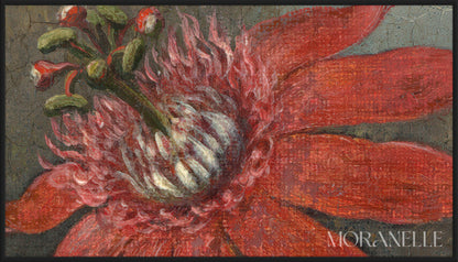 Martin Johnson Heade Hummingbird and Passionflowers - painting details, digital download for Samsung Frame TV.