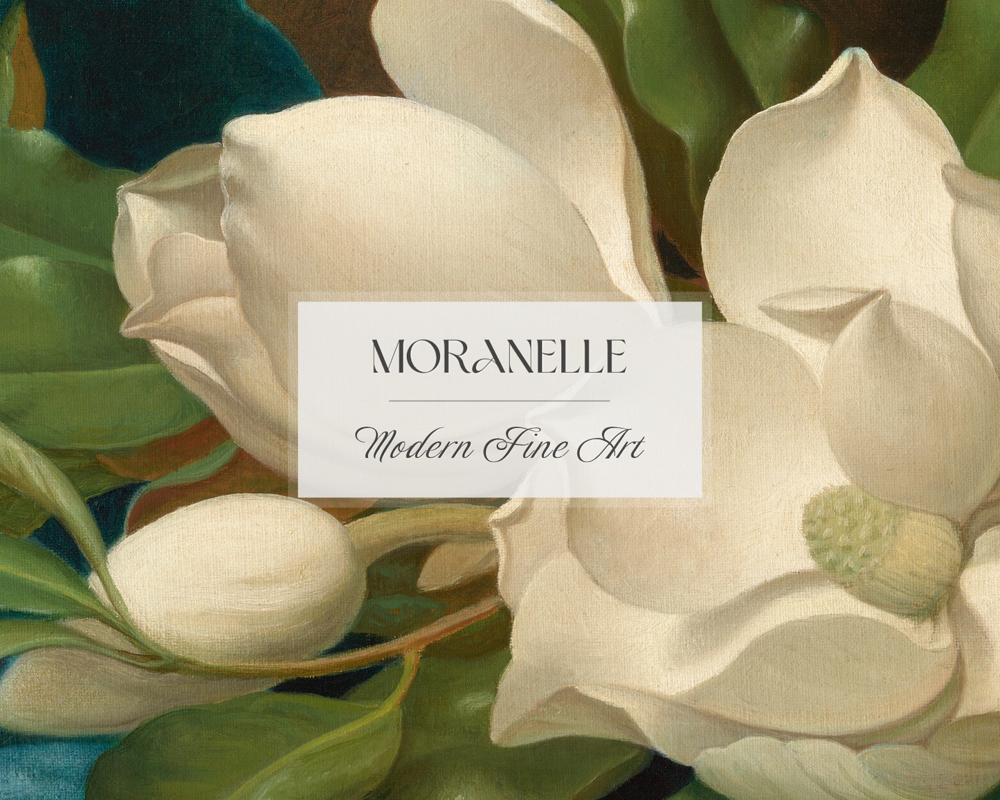 Martin Johnson Heade Magnolias on a Blue Velvet Cloth - close-up view highlighting texture, brushwork, and fine details of the painting.