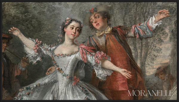 Dance in the Garden painting - Close-up detail of the artwork with visible surface texture, small features, and clean contours.