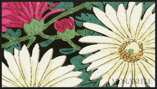 Ohara Koson, Running Water and Chrysanthemums - painting details, digital download for Samsung Frame TV.
