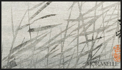 Ohara Koson, Two Moorhens - painting details, digital download for Samsung Frame TV.