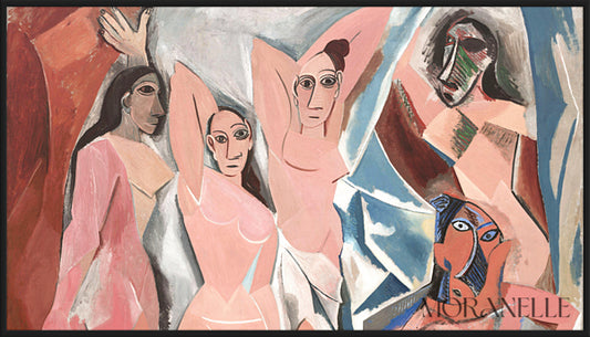 Pablo Picasso, Les Demoiselles d Avignon – full painting reproduction, digital download for Samsung Frame TV.