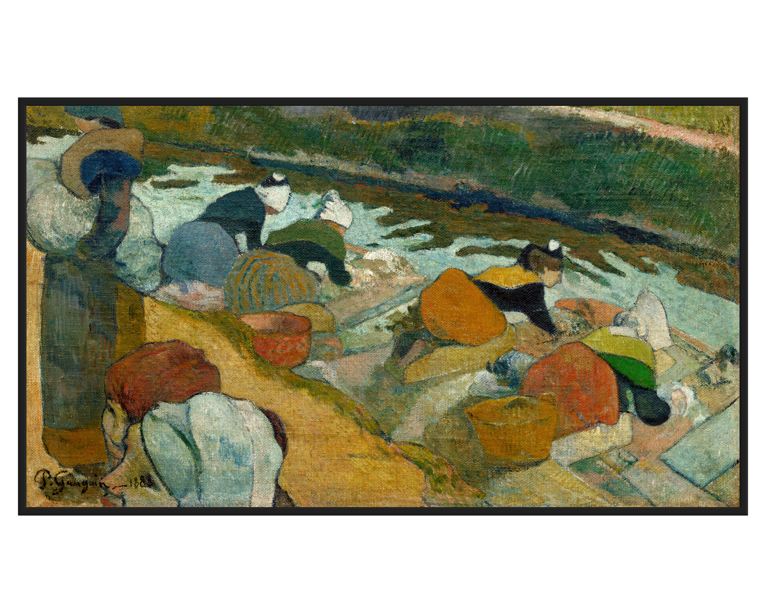 Paul Gauguin, Les Lavandières, Arles – full painting reproduction, digital download for Samsung Frame TV.