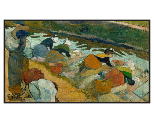 Paul Gauguin, Les Lavandières, Arles – full painting reproduction, digital download for Samsung Frame TV.
