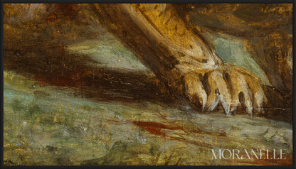 Pierre Andrieu, Lionne blessee - painting details, digital download for Samsung Frame TV.