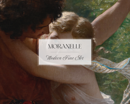 Pierre Auguste Cot Le Printemps - close-up view highlighting texture, brushwork, and fine details of the painting.