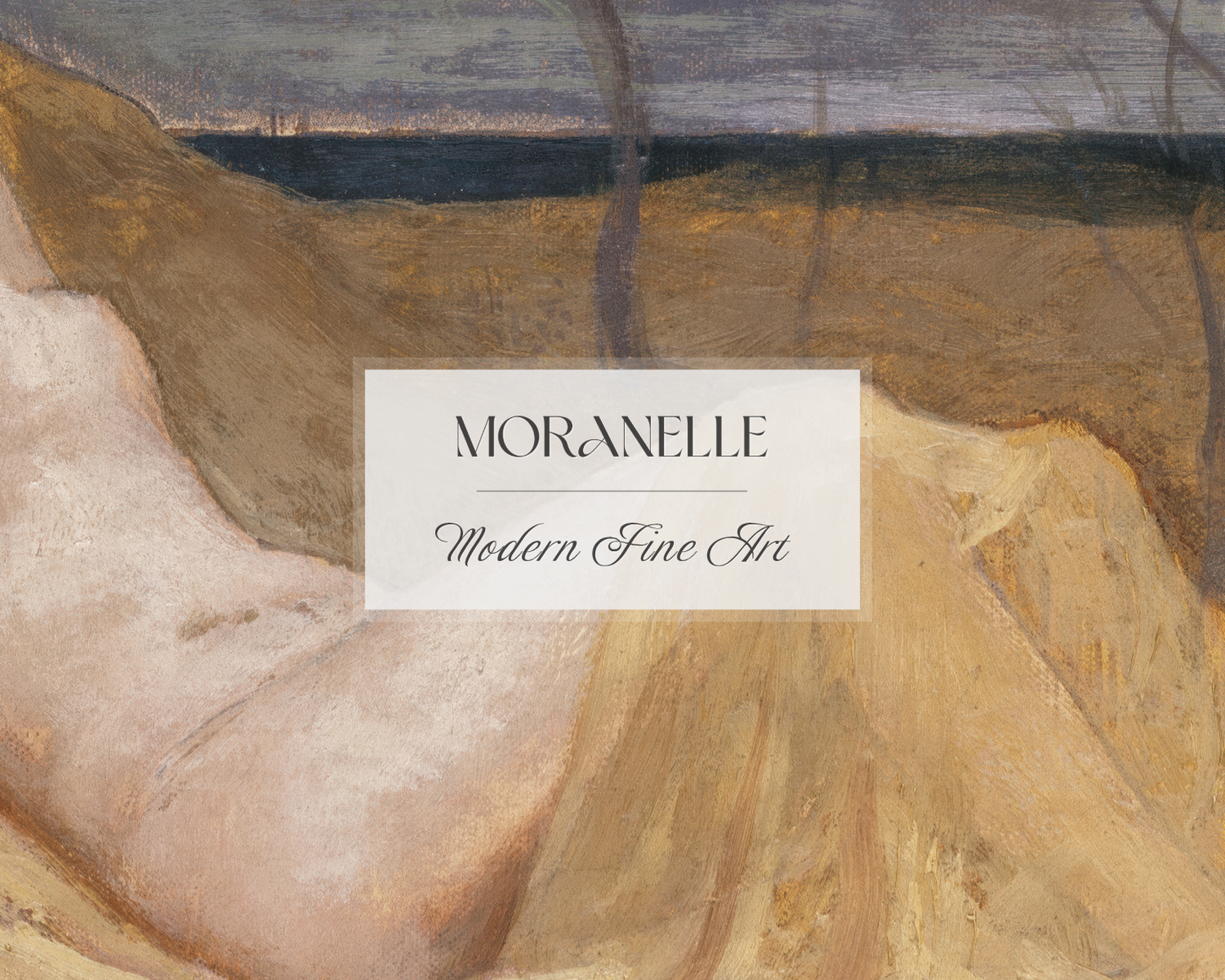 Pierre Puvis de Chavannes Tamaris - close-up view highlighting texture, brushwork, and fine details of the painting.