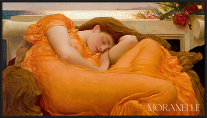 Sir Frederic Leighton, Flaming June – full painting reproduction, digital download for Samsung Frame TV.