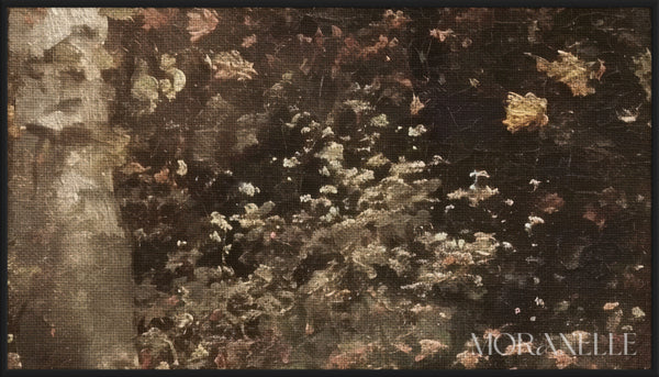 Autumn Forest Path painting - Close-up detail of the artwork with visible surface texture, small features, and clean contours.