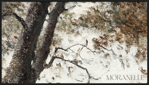Forest Path Painting - Close-up detail of the artwork with visible surface texture, small features, and clean contours.