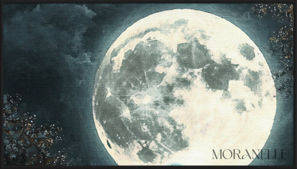 Ghostly Moonlight Painting - Close-up detail of the artwork with visible surface texture, small features, and clean contours.