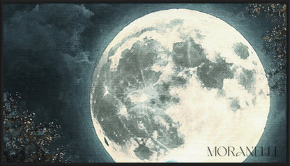 Ghostly Moonlight Painting - Close-up detail of the artwork with visible surface texture, small features, and clean contours.