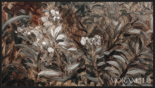 Serene Landscape Painting - Close-up detail of the artwork with visible surface texture, small features, and clean contours.