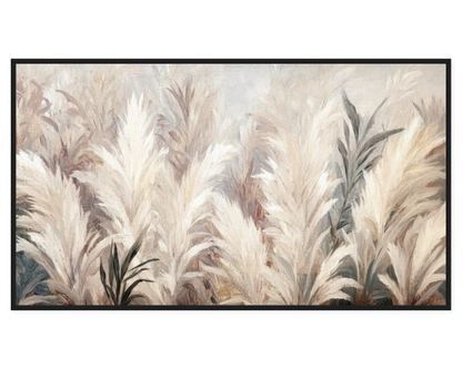 Pampas Grass Painting featuring soft feathery textures in muted tones.