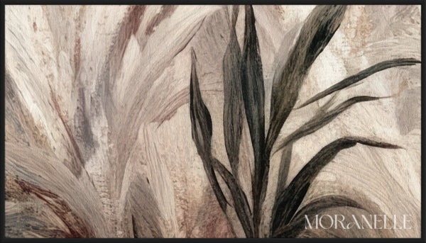 Pampas Grass Painting - Close-up detail of the artwork with visible surface texture, small features, and clean contours.