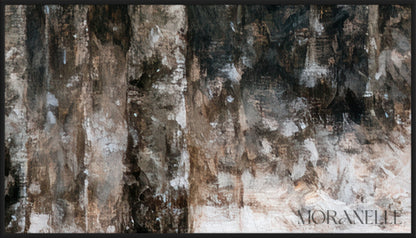 Santa Claus painting - Close-up detail of the artwork with visible surface texture, small features, and clean contours.