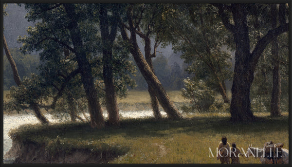 Mountain landscape with tall peaks - Close-up detail of the artwork with visible surface texture, small features, and clean contours.