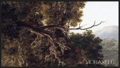 George Inness, The Old Mill - painting details, digital download for Samsung Frame TV.