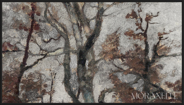 Theodore Baron, Foret de Fontainebleau Soir d Automne - painting details, digital download for Samsung Frame TV.