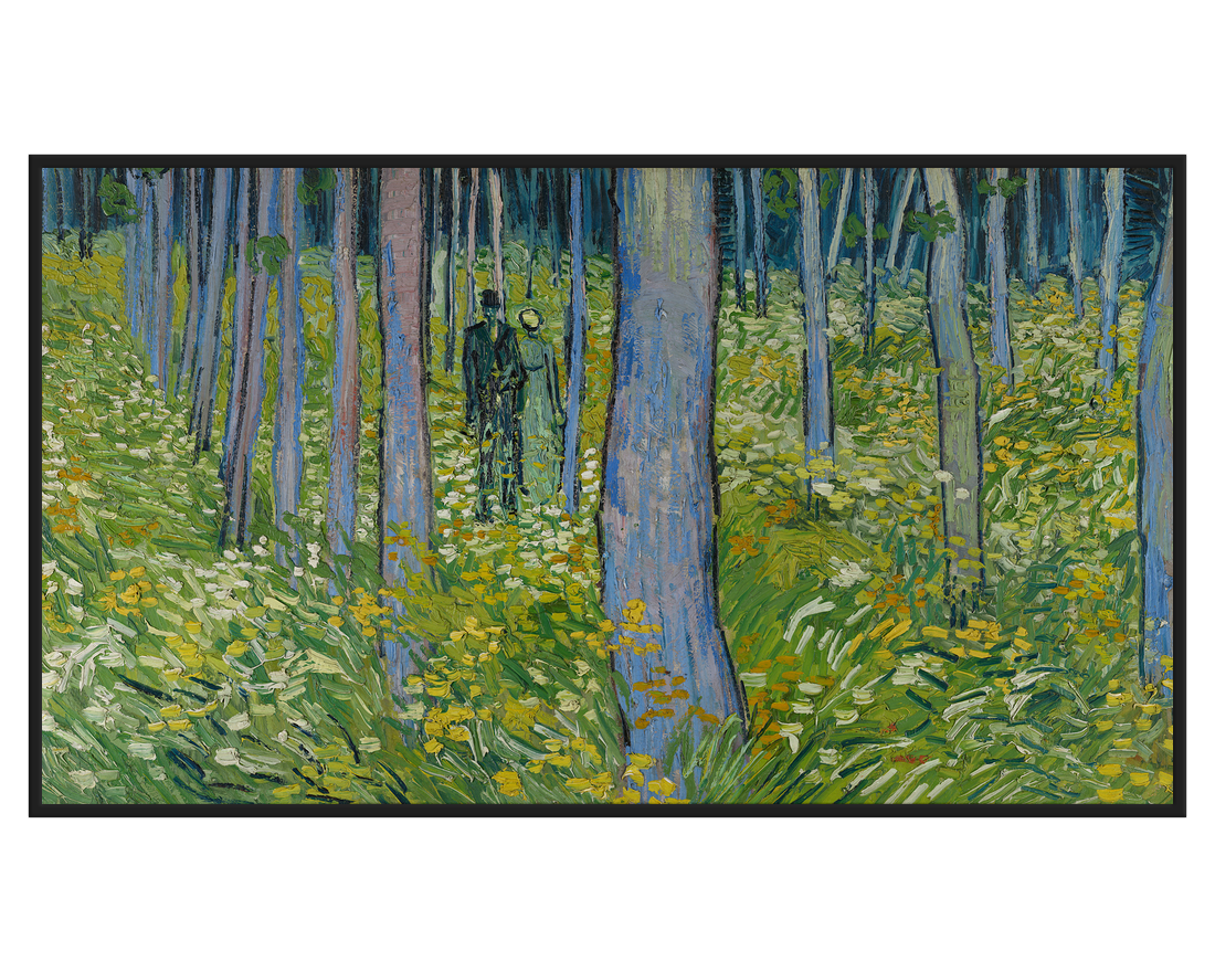 Vincent van Gogh, Undergrowth with two Figures – full painting reproduction, digital download for Samsung Frame TV.