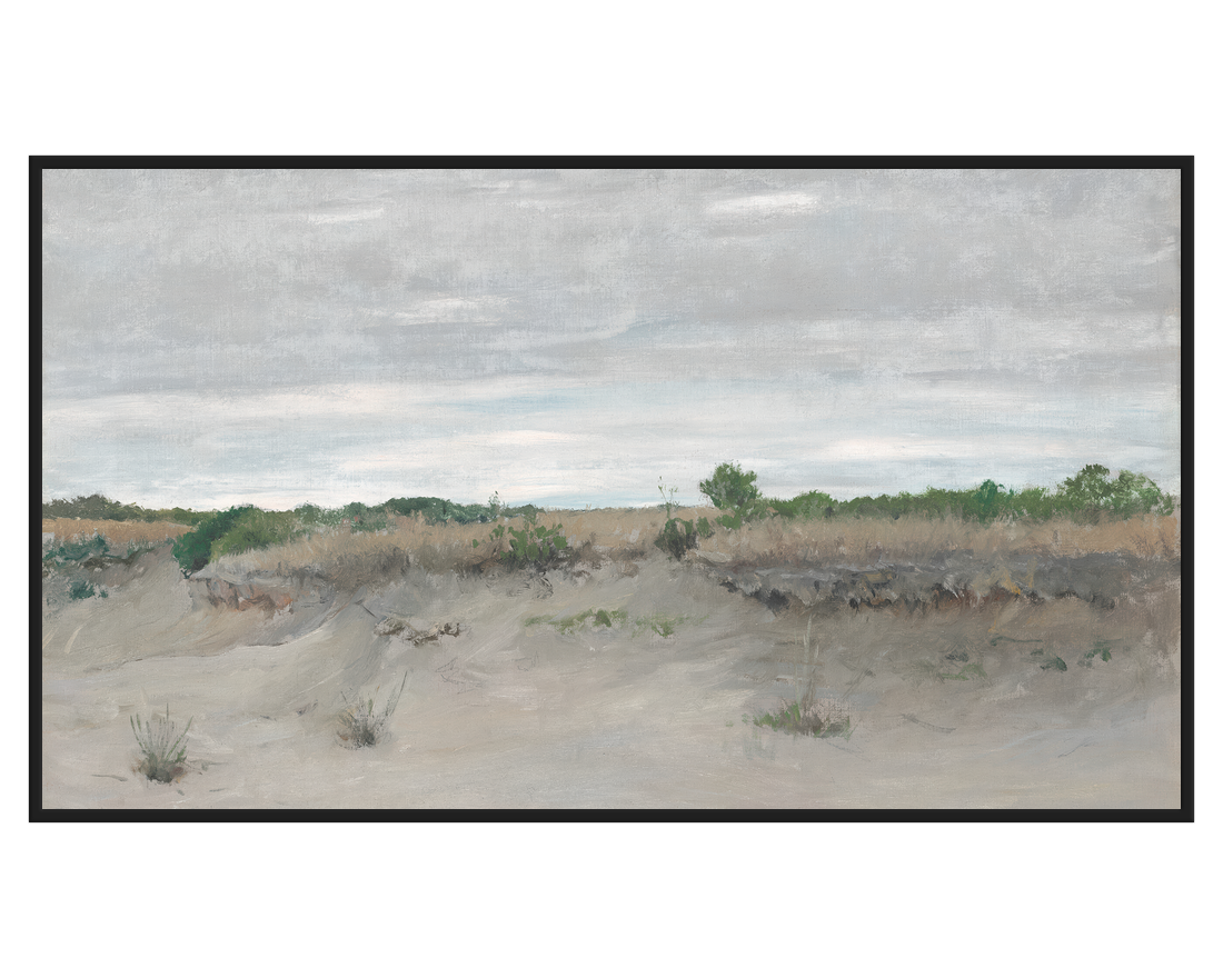 William Merritt Chase, Wind-Swept Sands – full painting reproduction, digital download for Samsung Frame TV.