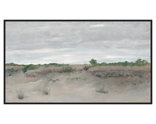 William Merritt Chase, Wind-Swept Sands – full painting reproduction, digital download for Samsung Frame TV.