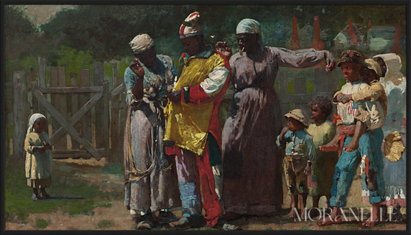 Winslow Homer Dressing for the Carnival - full painting reproduction, digital download for Samsung Frame TV.