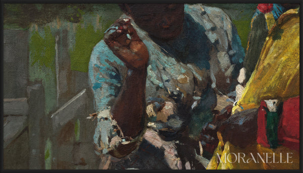 Winslow Homer Dressing for the Carnival - painting details, digital download for Samsung Frame TV.