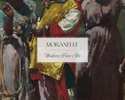 Winslow Homer Dressing for the Carnival - close-up view highlighting texture, brushwork, and fine details of the painting.