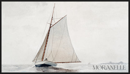 Winslow Homer, Sailing off Gloucester – full painting reproduction, digital download for Samsung Frame TV.