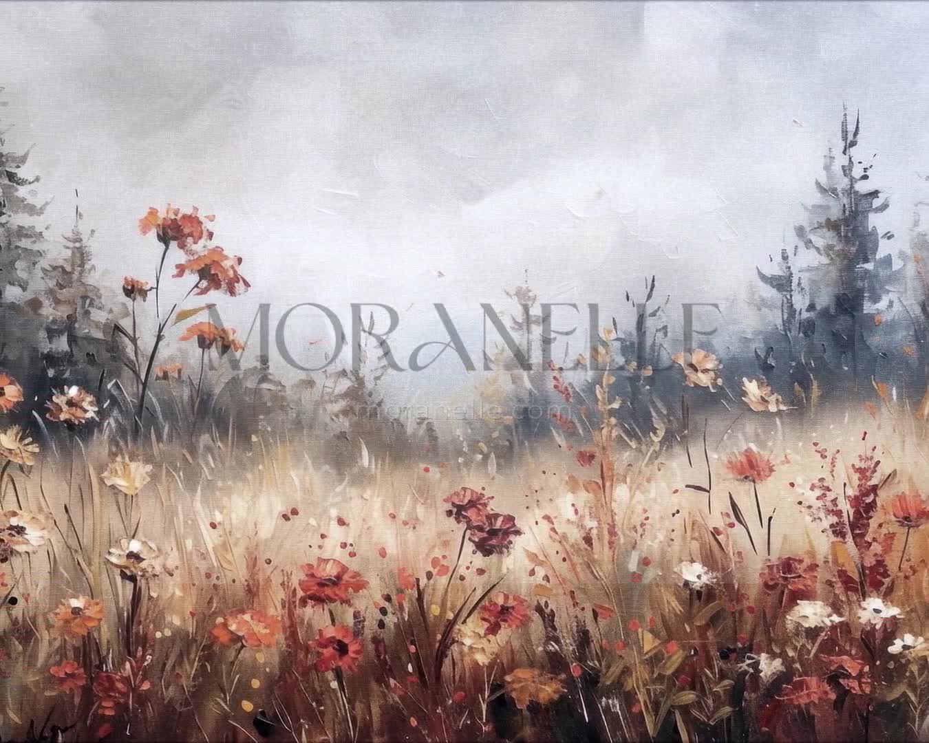 Video of floral painting