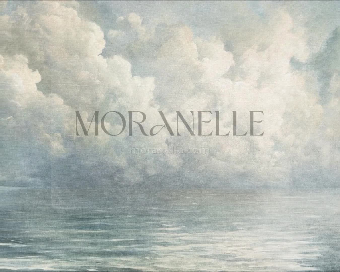 Video of clouds above water painting.