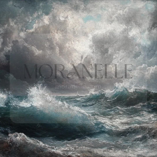 Video of ocean waves painting.