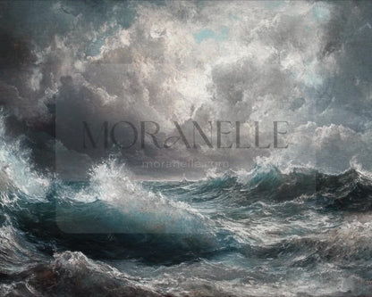 Video of ocean waves painting.