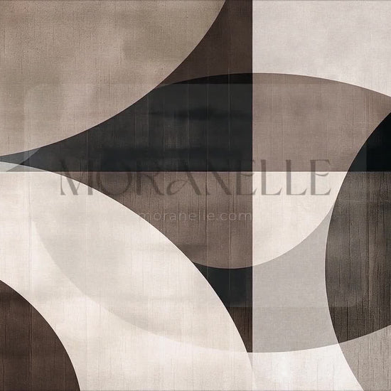 Slow RTL slide showcasing the abstract geometric painting's design and colors.