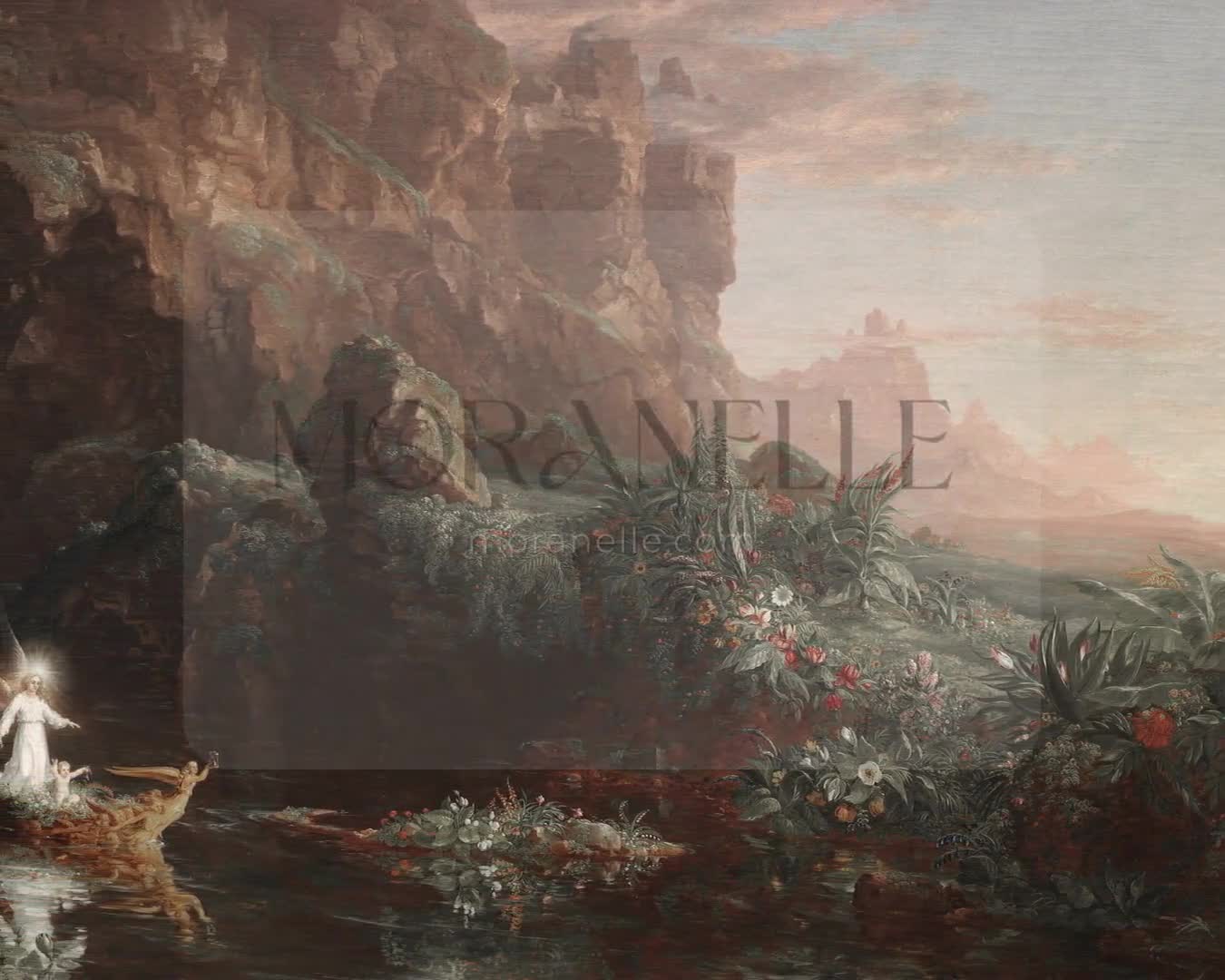 Thomas Cole, The Voyage of Life: Childhood – short video preview showing how the painting appears on Samsung Frame TV.