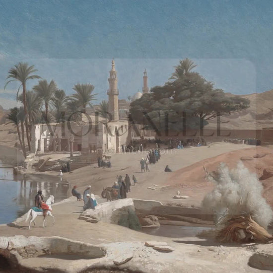 Jean-Léon Gérôme, Vue de Medinet El-Fayoum – short video preview showing how the painting appears on Samsung Frame TV.