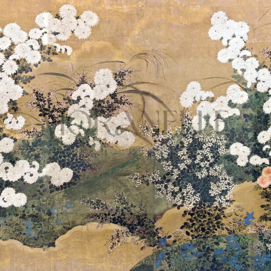 Anonymous, Chrysanthemums and Autumnal Plants – short video preview showing how the painting appears on Samsung Frame TV.