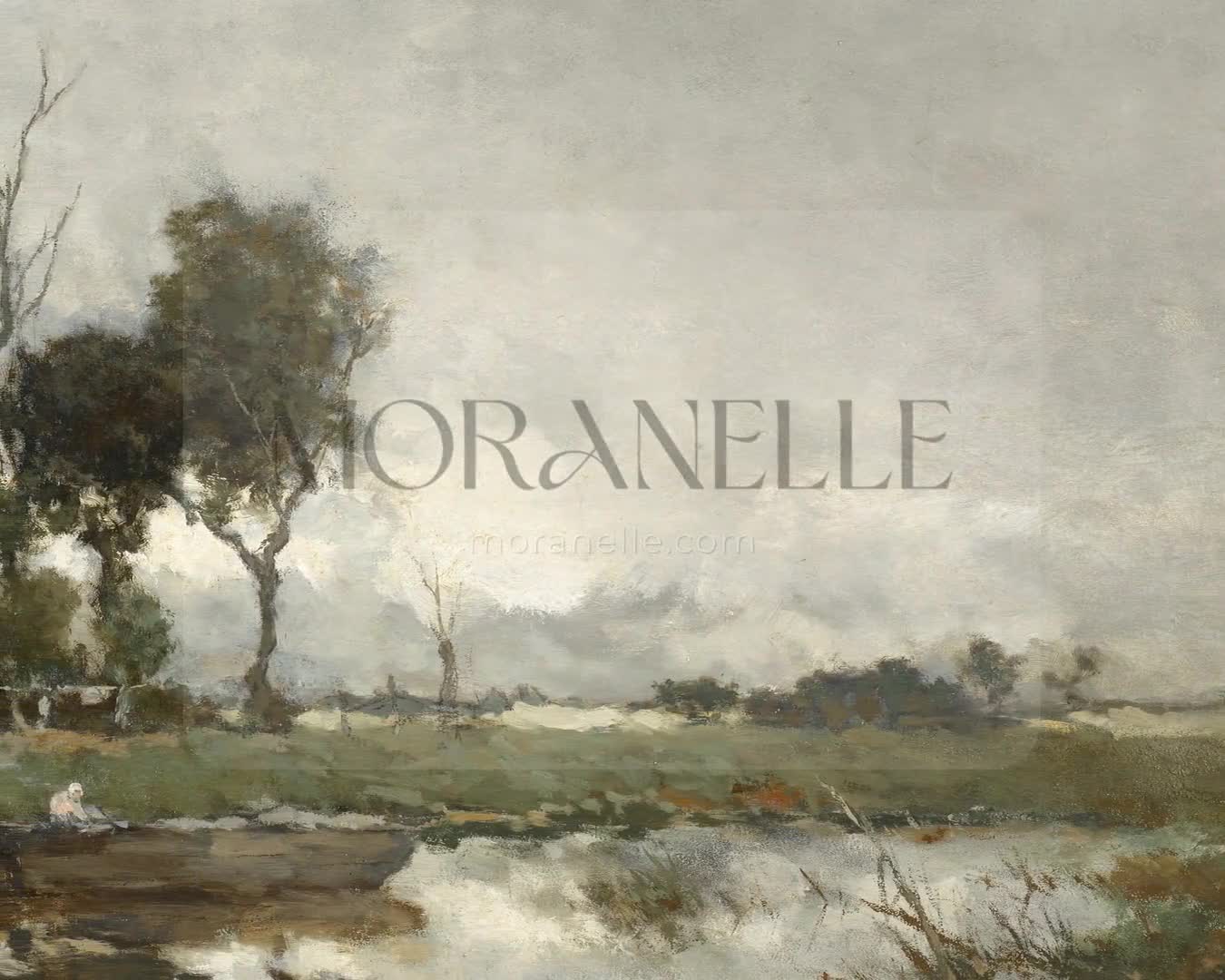 Johan Hendrik Weissenbruch, Herfstlandschap – short video preview showing how the painting appears on Samsung Frame TV.