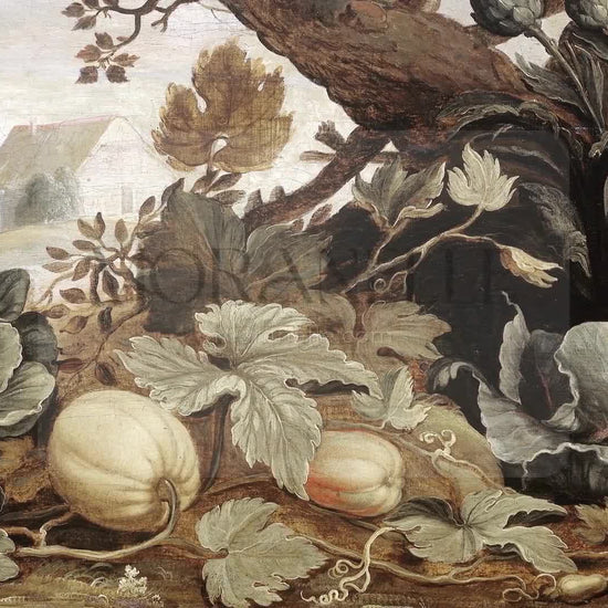 Abraham Bloemaert, Landschap met groenten en vruchten op de voorgrond – short video preview showing how the painting appears on Samsung Frame TV.