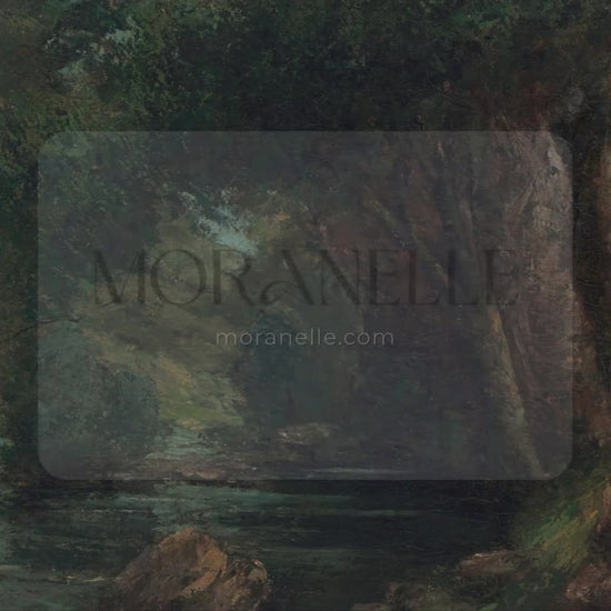 Gustave Courbet, Un Ruisseau dans la Forêt – short video preview showing how the painting appears on Samsung Frame TV.