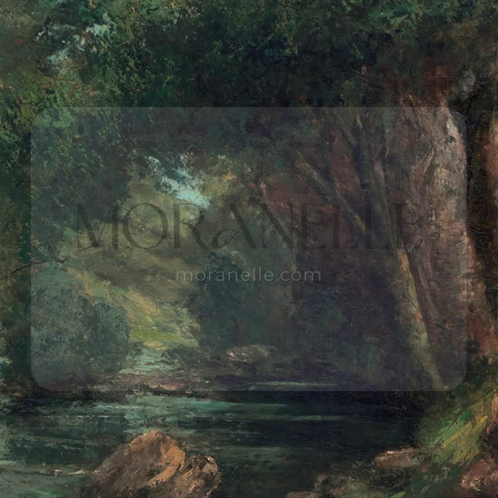 Gustave Courbet, Un Ruisseau dans la Forêt – full painting reproduction, digital download for Samsung Frame TV.