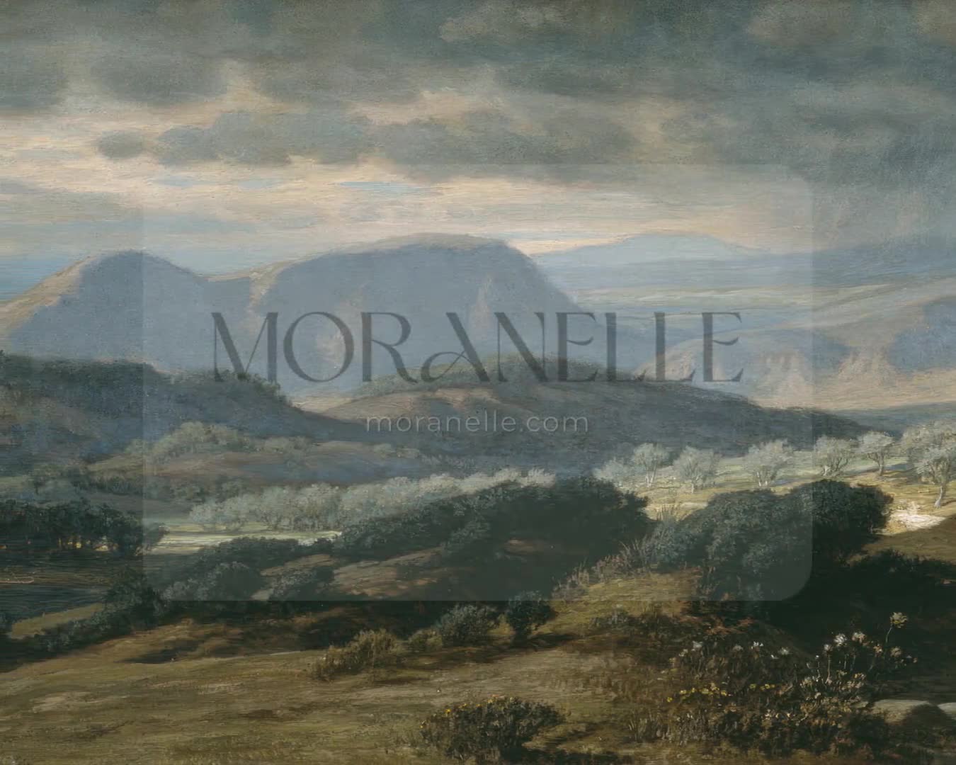 Elihu Vedder, Storm In Umbria – short video preview showing how the painting appears on Samsung Frame TV.